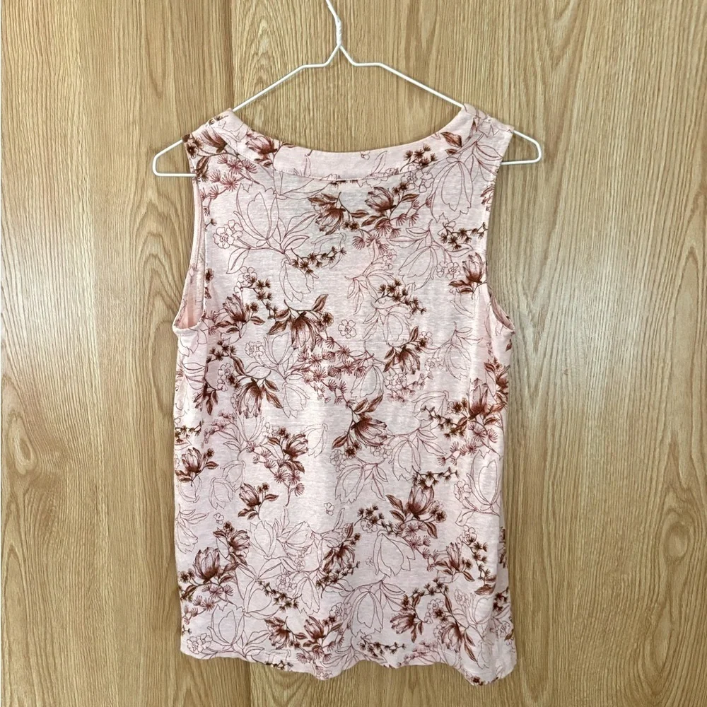 Lucy & Laurel Pink Floral Tank Top - Picture 5 of 5